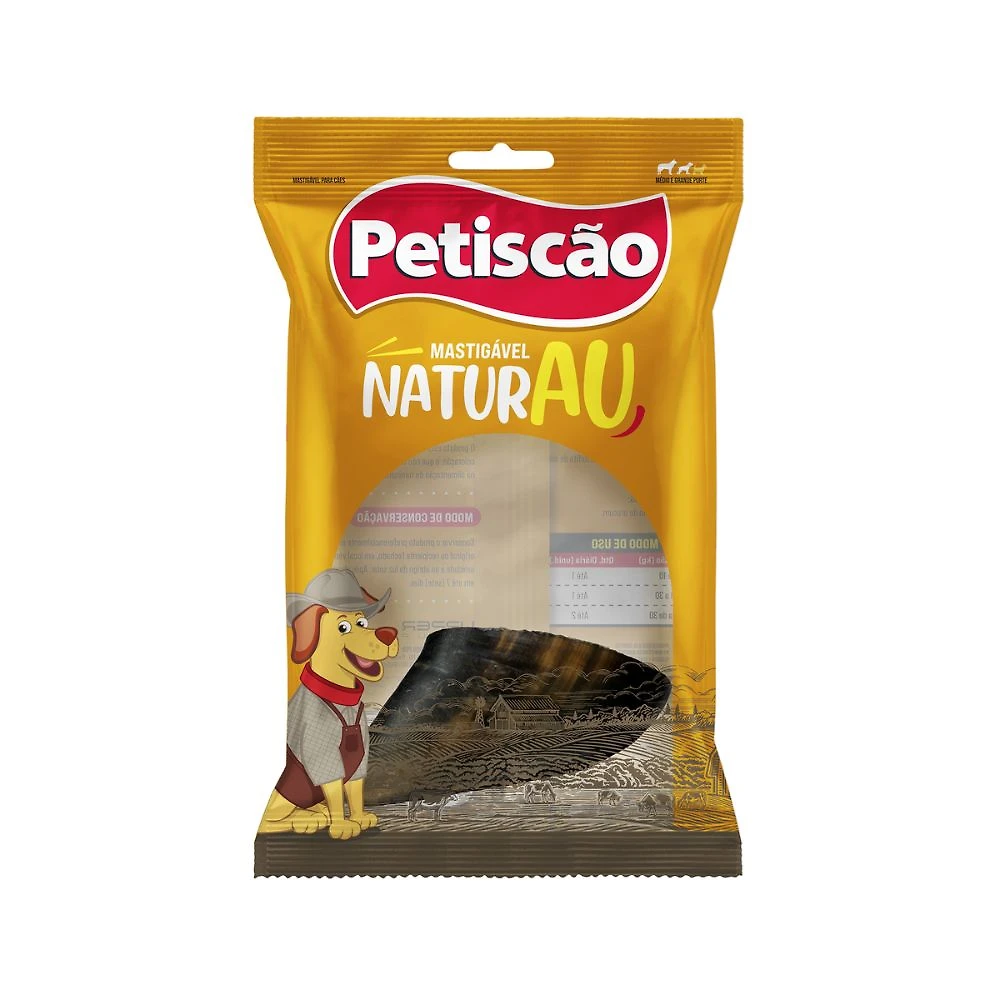Petisco Petiscão Naturau Casco Bovina 1 Unidade