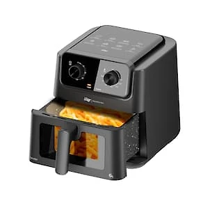 Fritadeira Elétrica Air Fryer Wap AF02 6L 1500W Luz Interna Antiaderente Graystone