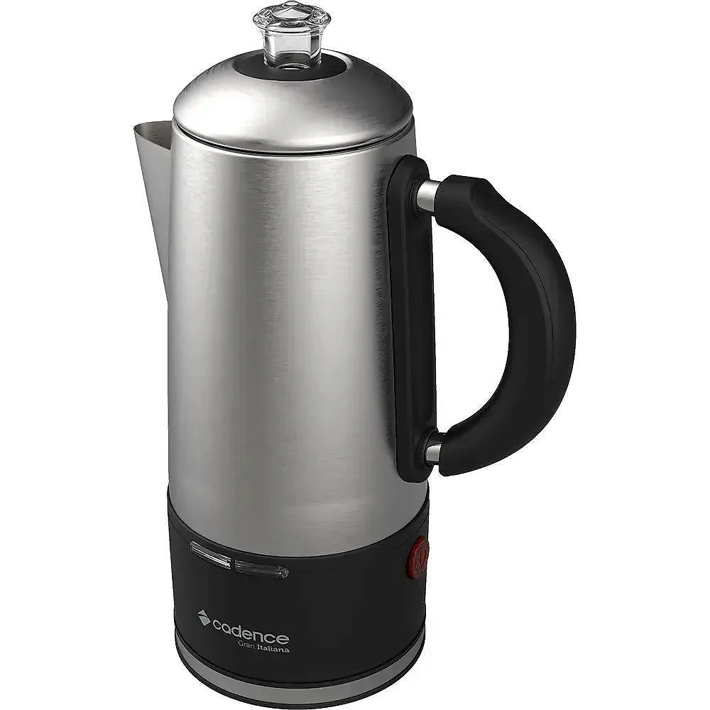Cafeteira Elétrica Italiana Cadence CAF120 Aço Inox 12 Xícaras Cinza 110V