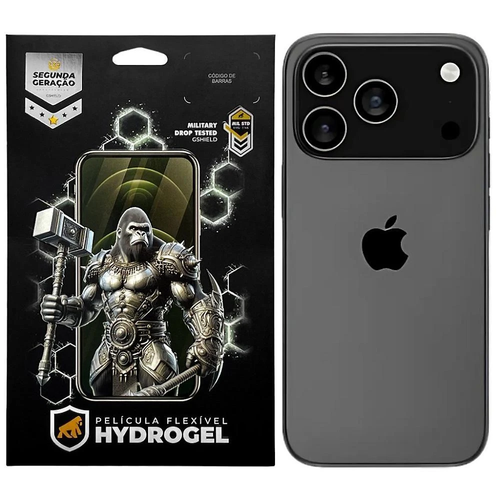 Película para Iphone 17 Pro Max Gshield Traseira Hydrogel HD com Proteção Contra Riscos em Hidro
