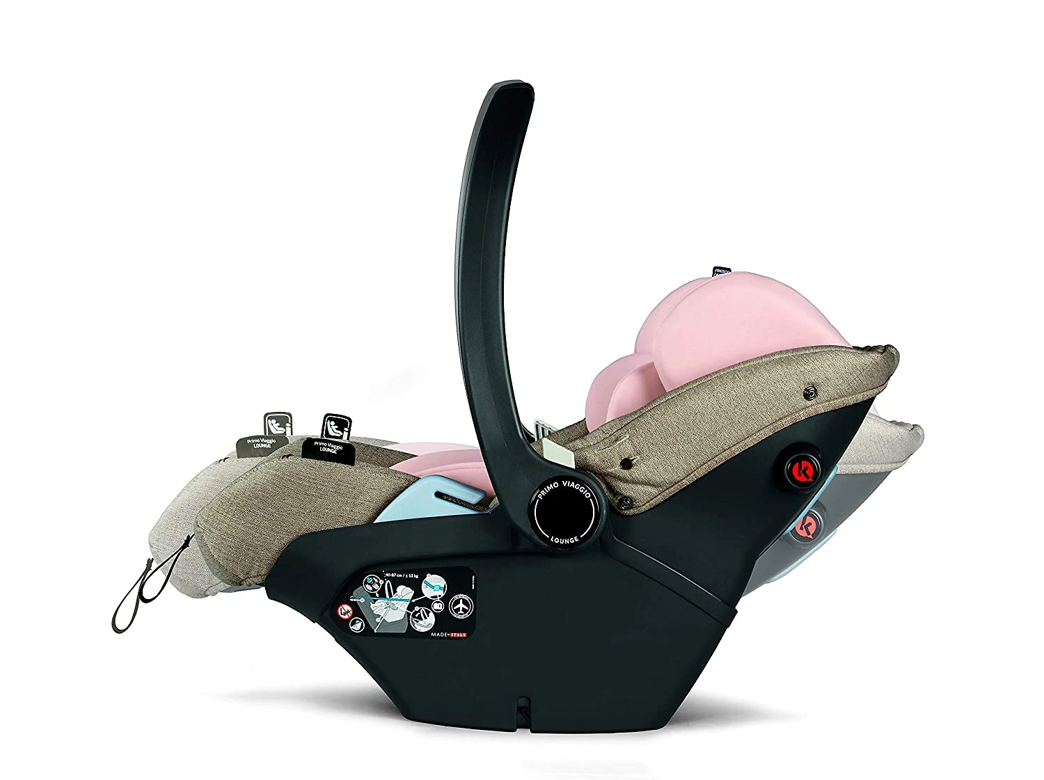 Peg Perego Primo Viaggio Bebe Conforto Cadeira Automotiva Inclui Base de 2 a 15 kg Rosa