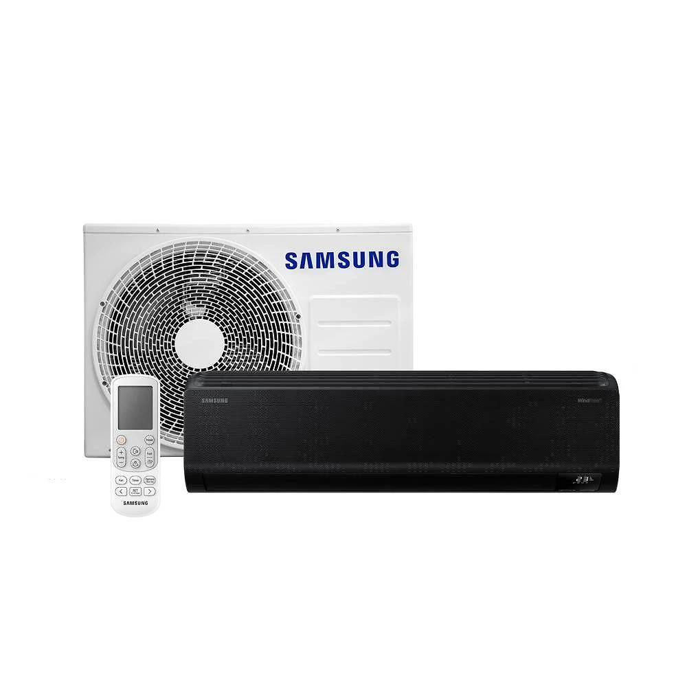 Ar condicionado split hw samsung windfree black edition 22000 btus quente/frio inverter 220v ar24csecabtxaz