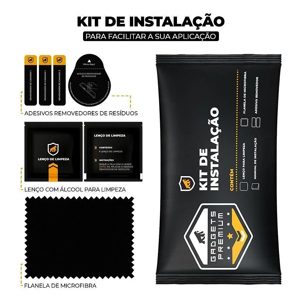 Película Para Iphone 15 - Defender Pro - Preta - Gshield