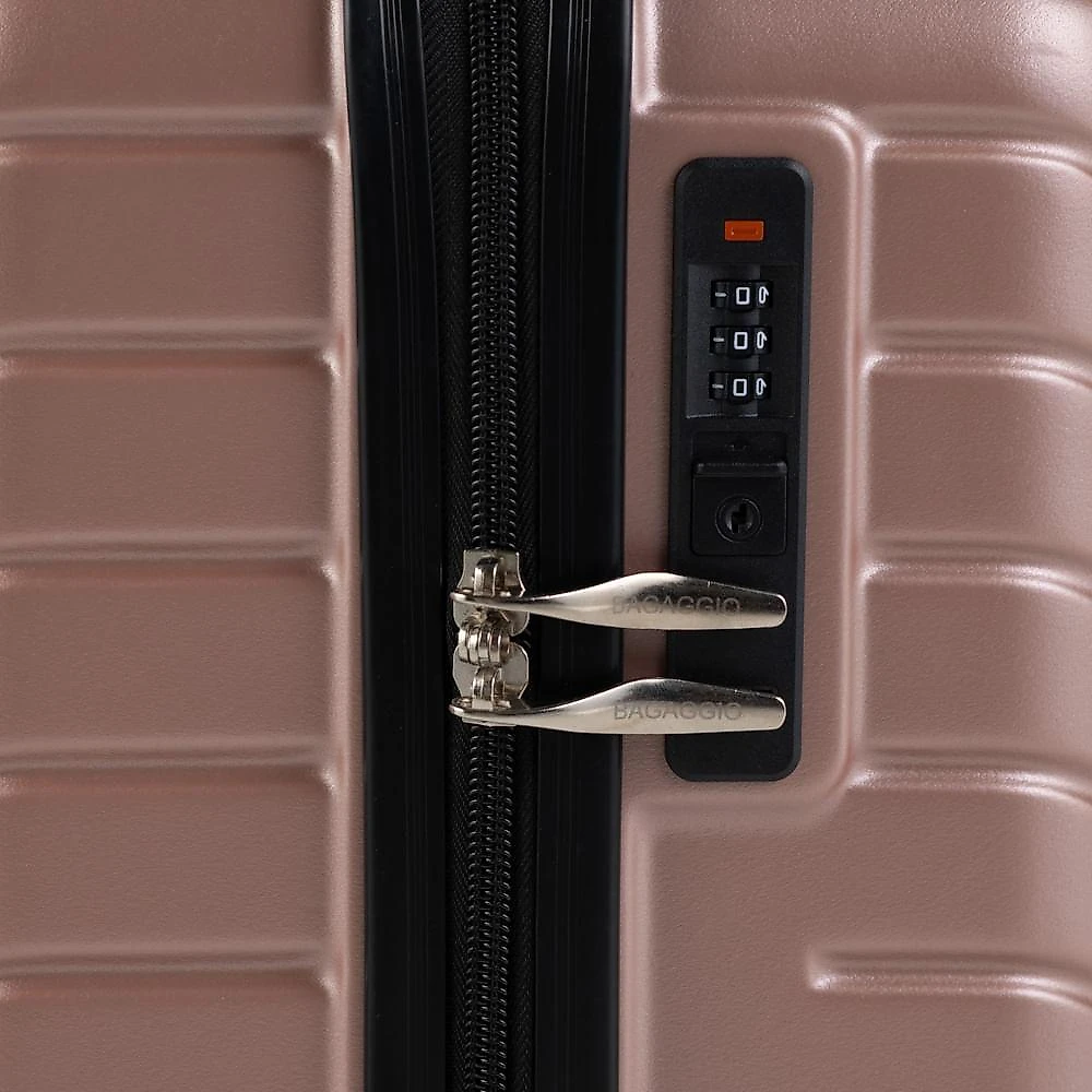 Mala de bordo abs 4 rodas detroit rose/preto p