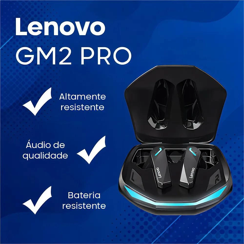 Miniatura Fone Gamer Lenovo Gm2 Pro: Som Imersivo E Baixa Latência