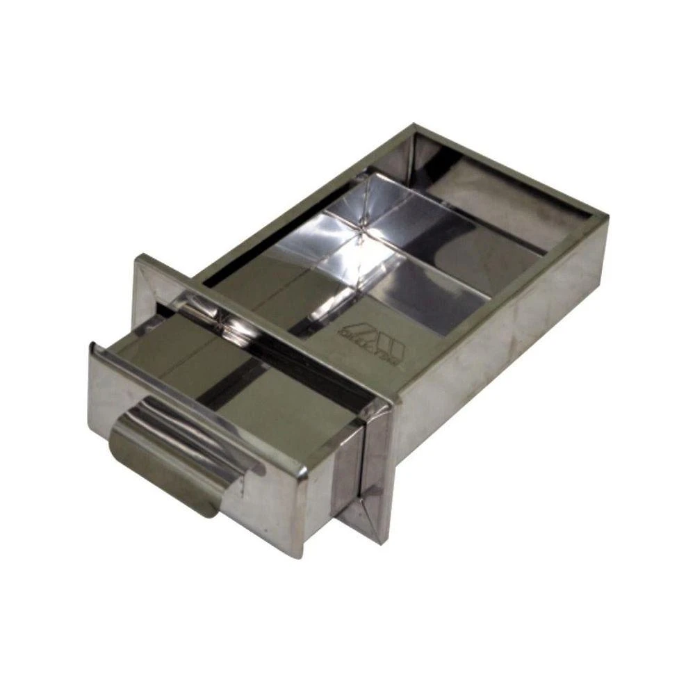 Gaveta Cinzeiro para Lareira Fogao a Lenha Aco Inox Metalmig Popular 46x32x6cm