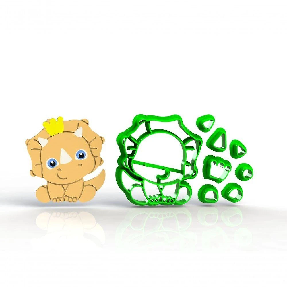 Cortador Dinossauros Baby - Mod 2 Tamanho 5 Cm