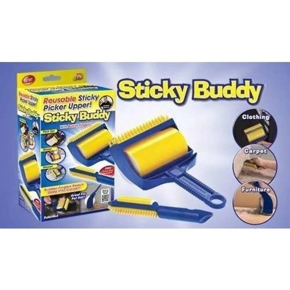 Rolo Removedor De Pelos Escova Magica Kit Lavavel 2 Em 1 Caes Gato Pet Comida Farelo Sofa Carro