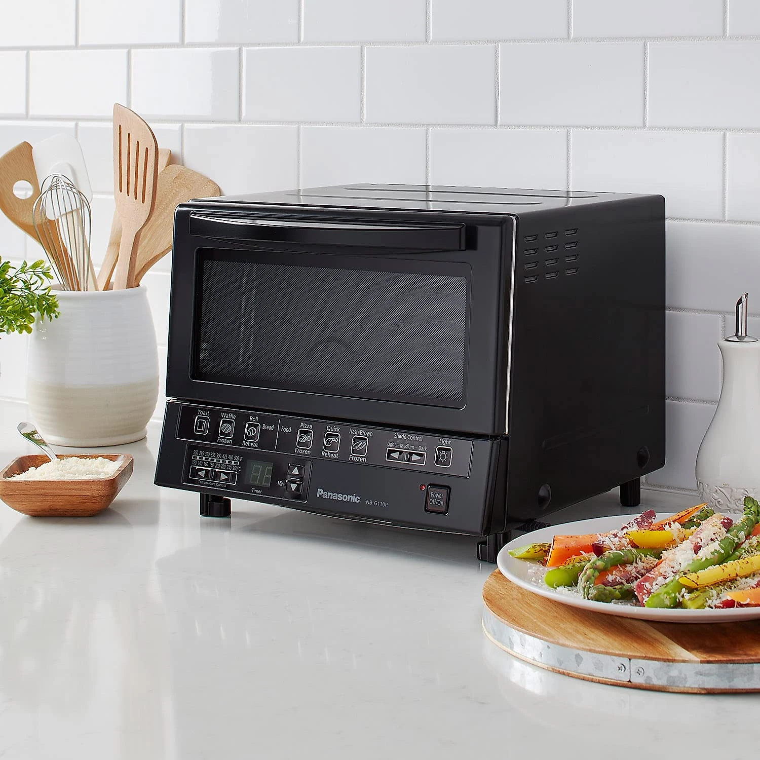 Panasonic Forno Elétrico de Bancada com Bandeja de Migalhas 1300W110V Preto