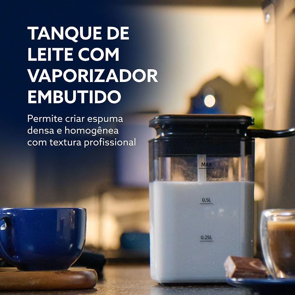 Cafeteira Espresso Superautomática Oster OCAF970 Moedor Cônico 20 Bar Inox 220V