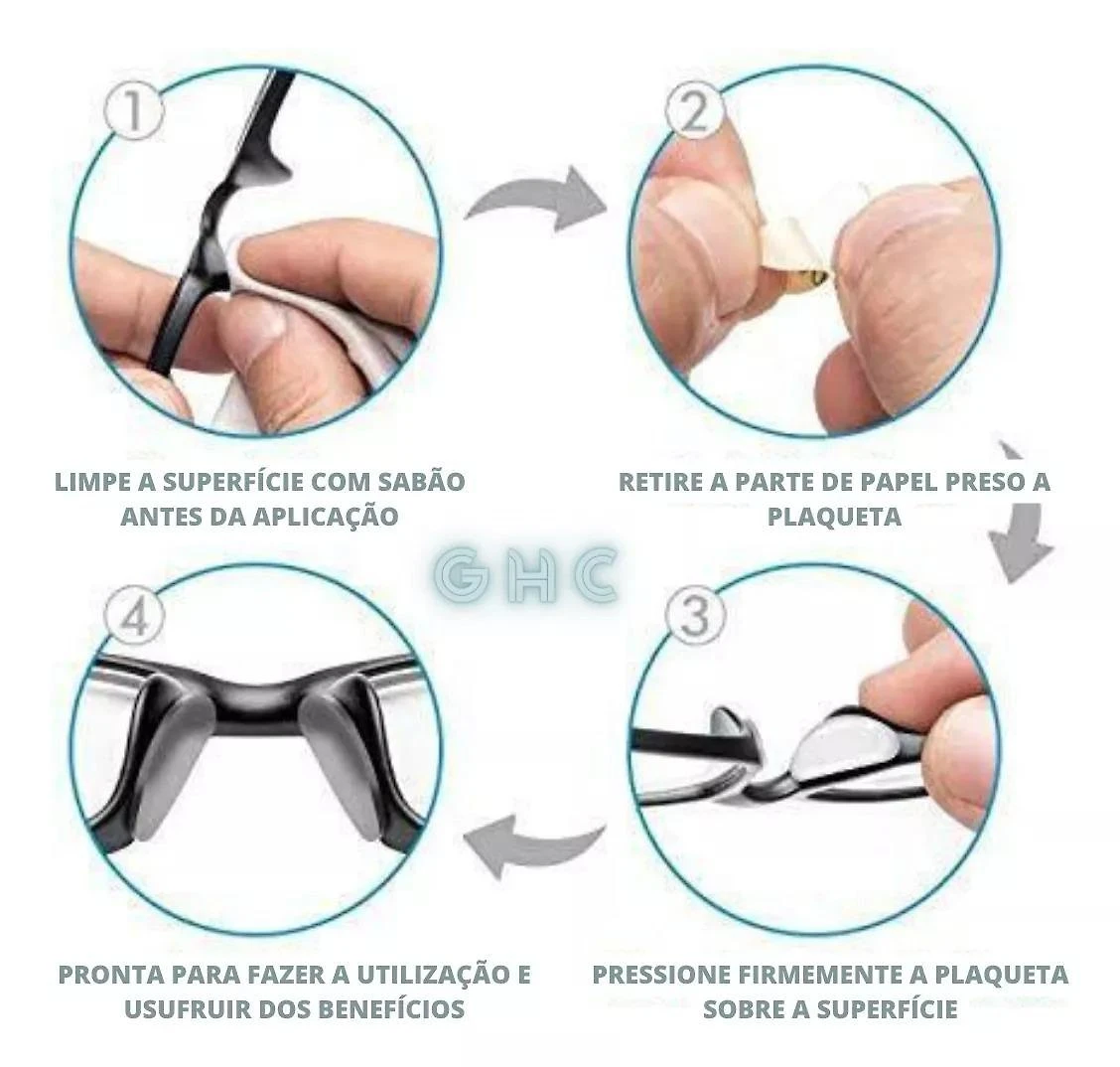 Miniatura Plaqueta Silicone Acetato Óculos Preta Lua 3,5mm