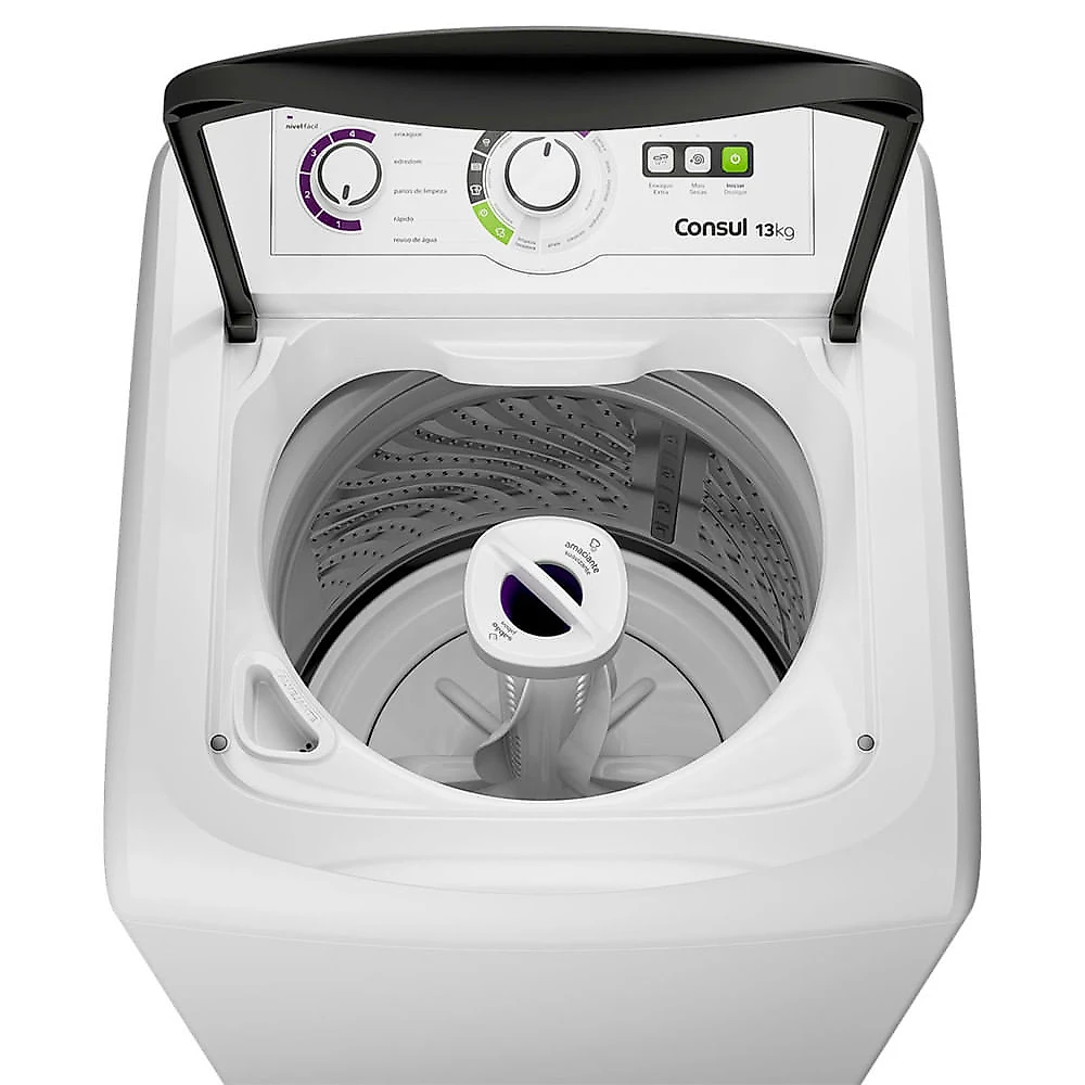Máquina de Lavar 13Kg CWH13AB com Dosagem Econômica Consul Branco - 110V