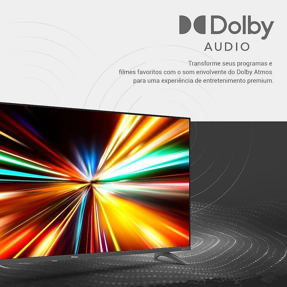 Smart TV Philco P43EAB 43" Borderless Dolby Audio HDR10 com Wi-Fi Bivolt