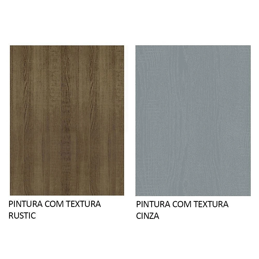 Guarda-roupa casal 3 portas de correr com espelhos nobre madesa rustic