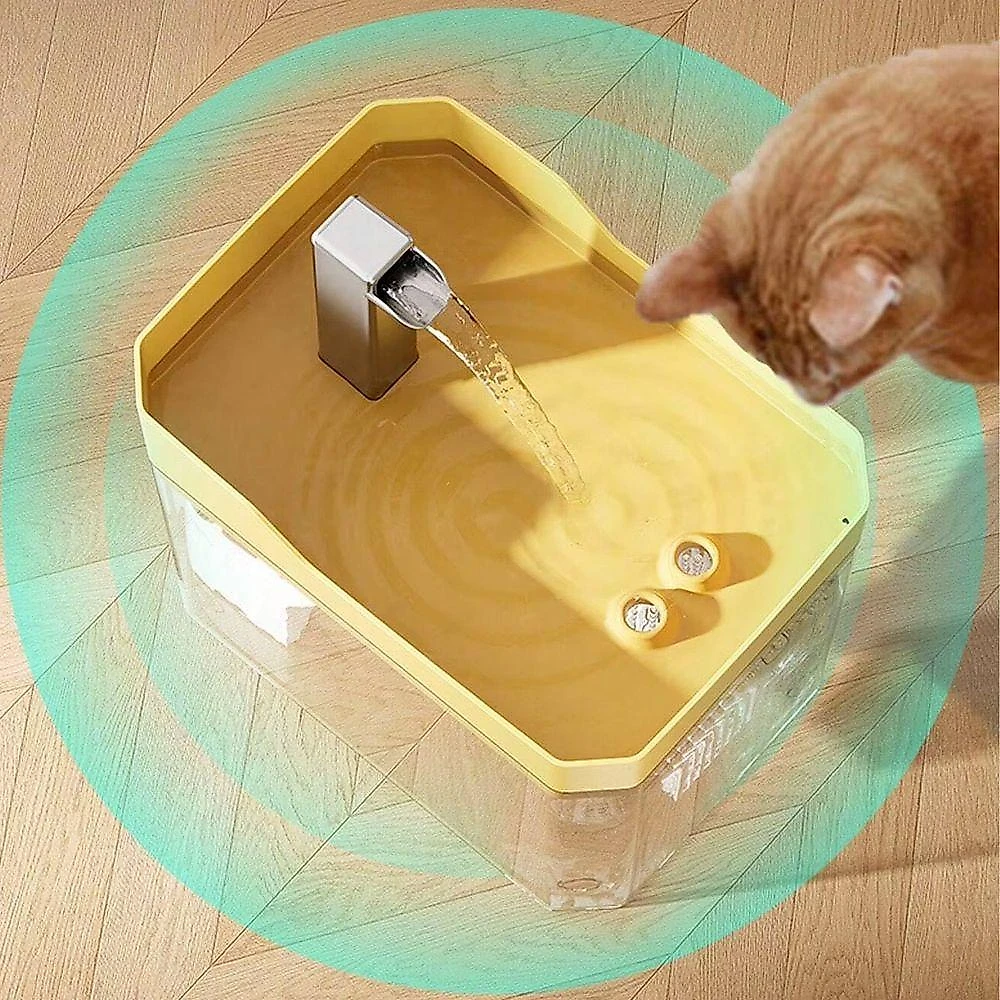 Bebedouro Fonte Automático Braslu BSL3810 Pets Amarelo 1,5L Bivolt