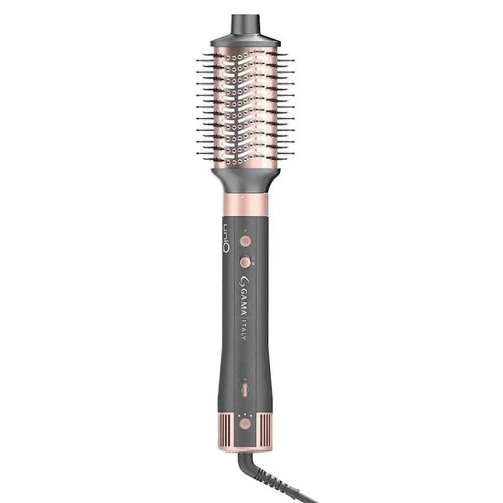 Secador e Modelador Gama Uniq Aura 1500W Tourmaline 4 Temperaturas Cinza-Rose Ga.Ma Italy 220V webcontinental-7898496358469