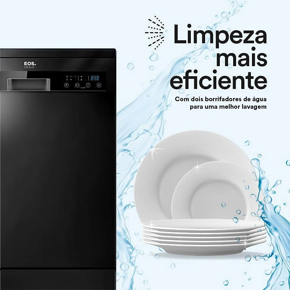 Lava-Louças 14 Serviços EOS ELL14P Preta 110V