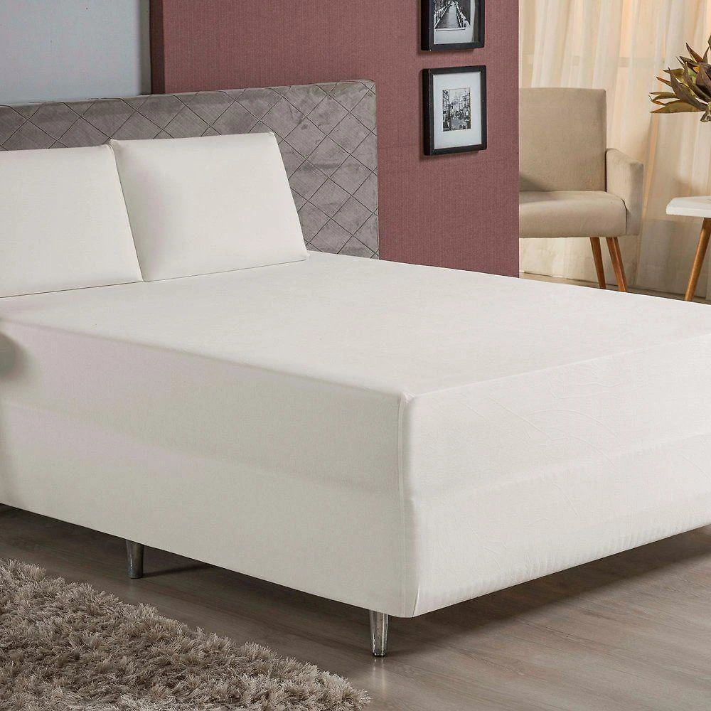 Jogo De Cama King Nobre 3 Peças Luva De Box 55cm De Altura Malha 100% Algodão - Palha