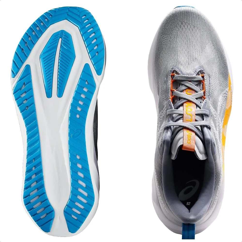 Tênis Asics Novablast 5 Masculino Cinza / Laranja - 39