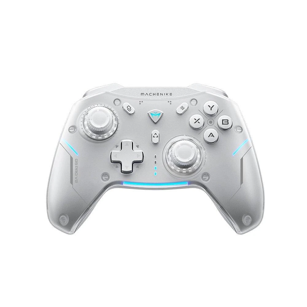 Controle Sem Fio Gamer Machenike G5 Pro, Multiplataformas, RGB, Switch Kailh, Com Dock, Branco - JJ02GG007