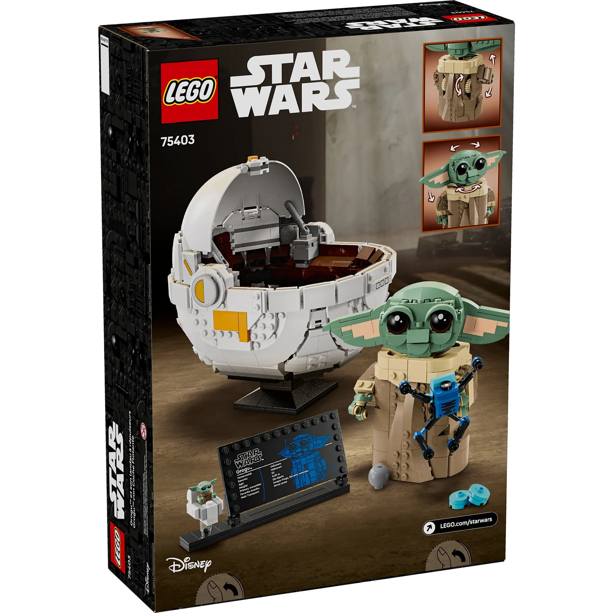 LEGO Star Wars - Grogu™ com berço Hover