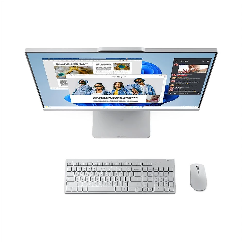 Computador All in One Lenovo IdeaCentre AIO 24IRH9 Intel Core i5-13420H 16GB 512GB SSD Windows 11 - F0HN00UHBO Cloud Grey