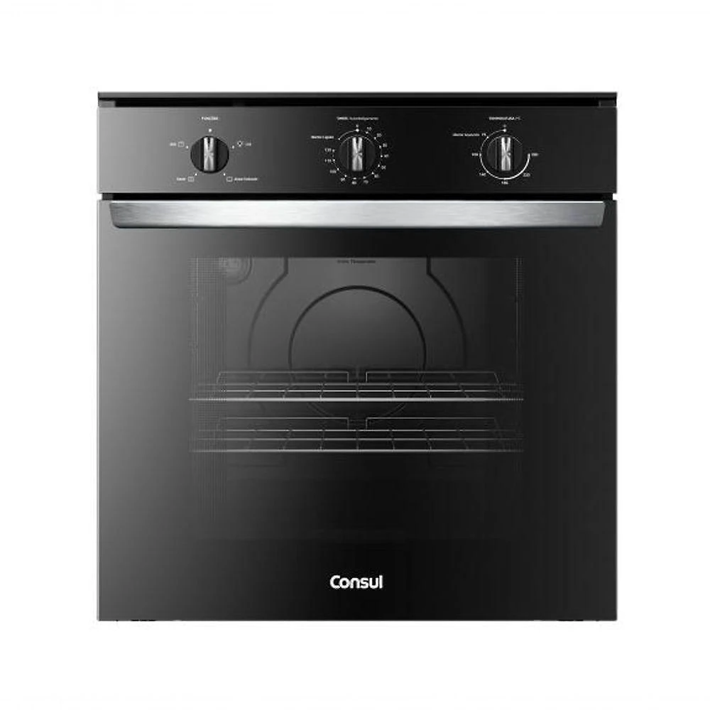 Forno Elétrico De Embutir Consul 84L Preto 110V