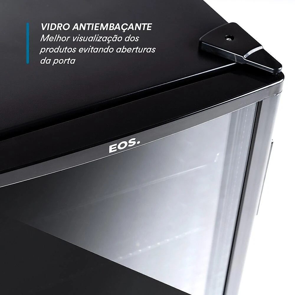 Refrigerador Expositor Vertical EOS 80 Litros Eco Gelo All Black EEV90P 220V