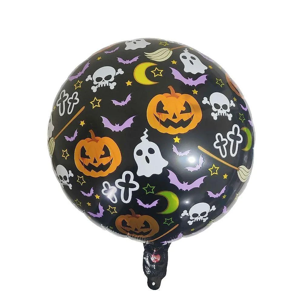Balão Metalizado Halloween Estampado - 18 Polegadas Modelo Happy Halloween 1