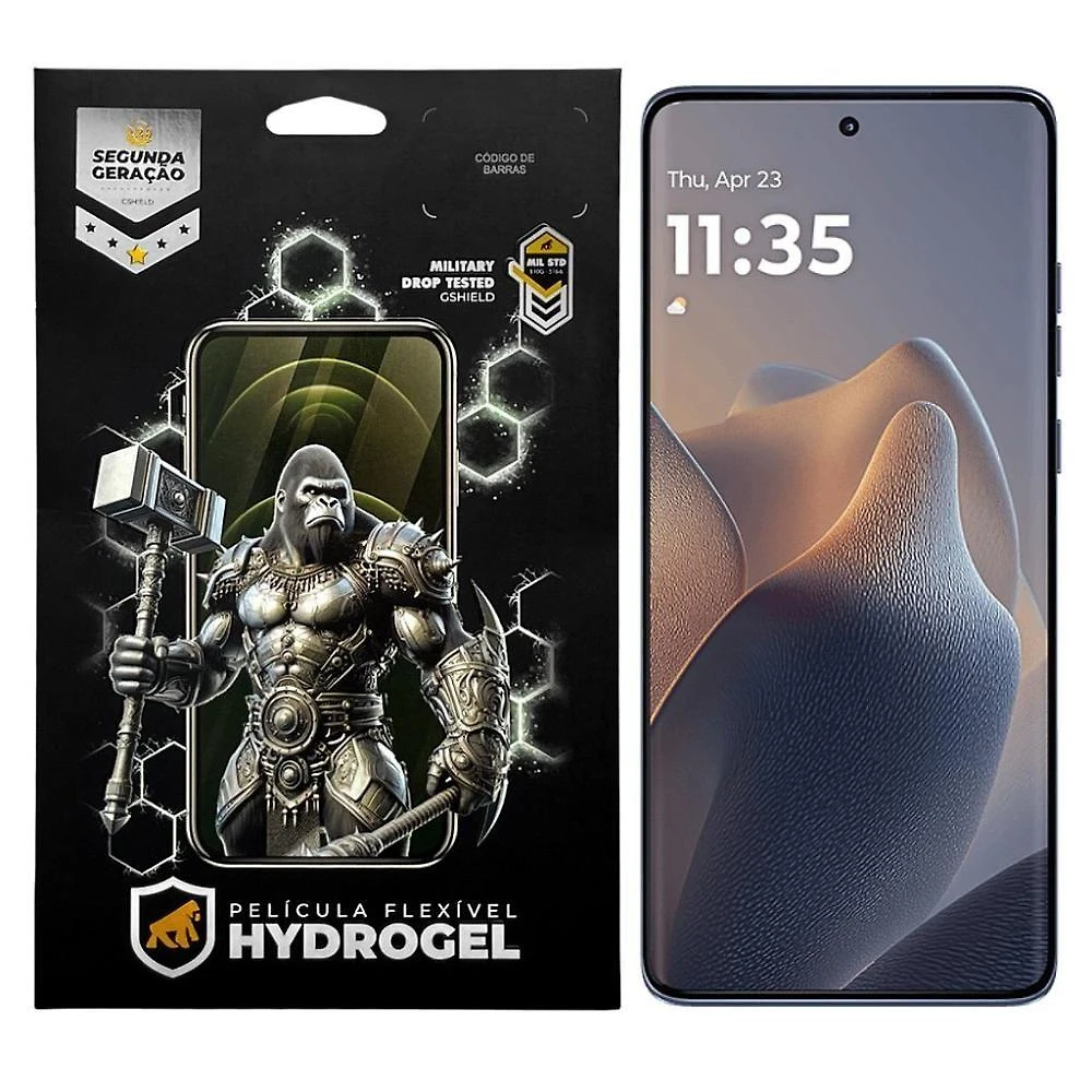 Película de Tela Gshield Hydrogel HD para Motorola Moto Edge 60 Fusion 5G Transparente 1 Unidade