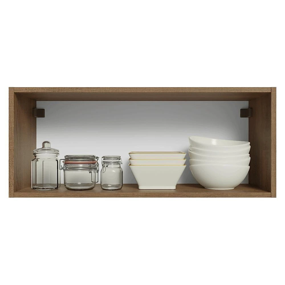 Armário Aéreo 80 Cm 1 Porta Basculante Rustic/verde Vik Madesa Rustic/verde