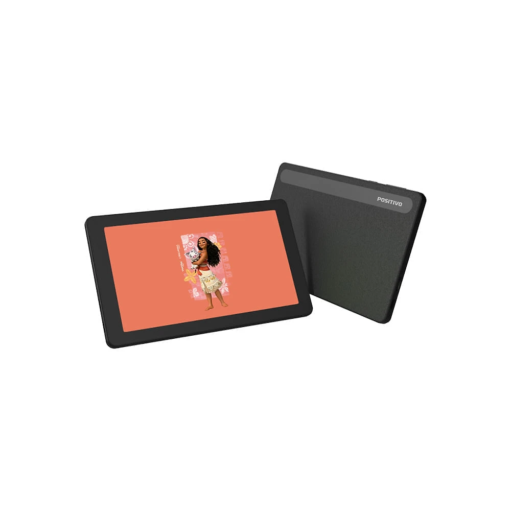 Tablet Positivo Vision TAB 7 Moana + Capa e Bolsa - Octa-Core 3GB RAM 64GB Android 14 Go Wi-Fi Tela 7” IPS – Preto