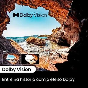 Smart TV 65” Hisense 65A6N DLED 4K UHD HDR10+ Dolby Vision Controle por Voz Alexa AirPlay