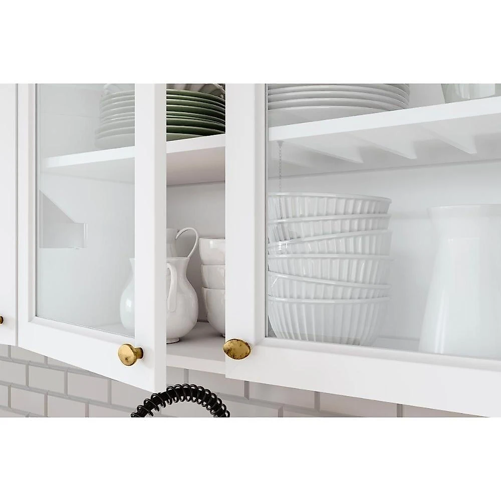 Cozinha Completa 7 Peças Americana 2 Aéreos 2 Balcões 1 Paneleiro 2 Complementos C5p49 Branco