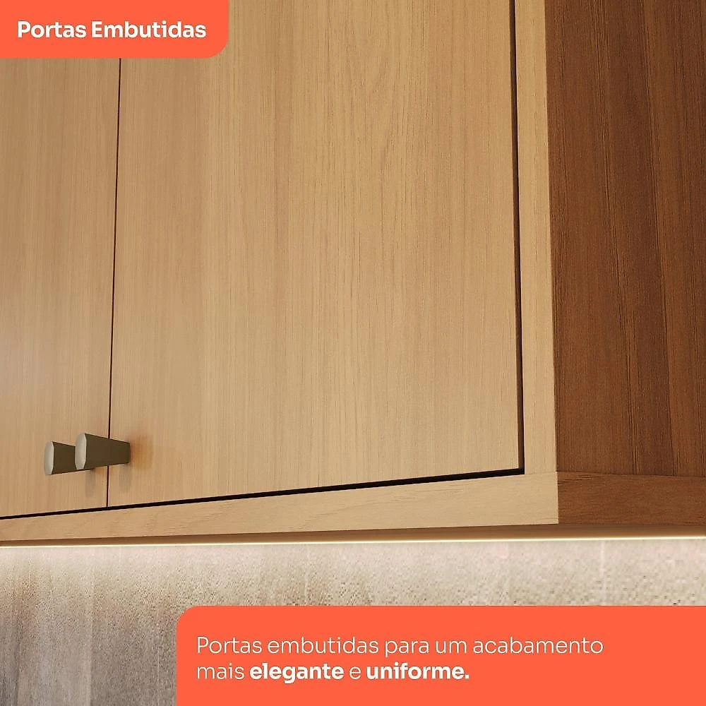 Cozinha Completa 9 Peças com Torre Quente para 1 Forno Venaly Cinamomo/Off White