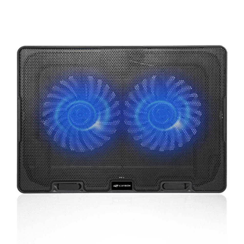 Base para Notebook NBC-50BK 2 Coolers LED Azul Regulagem 5 Posições Preto C3tech