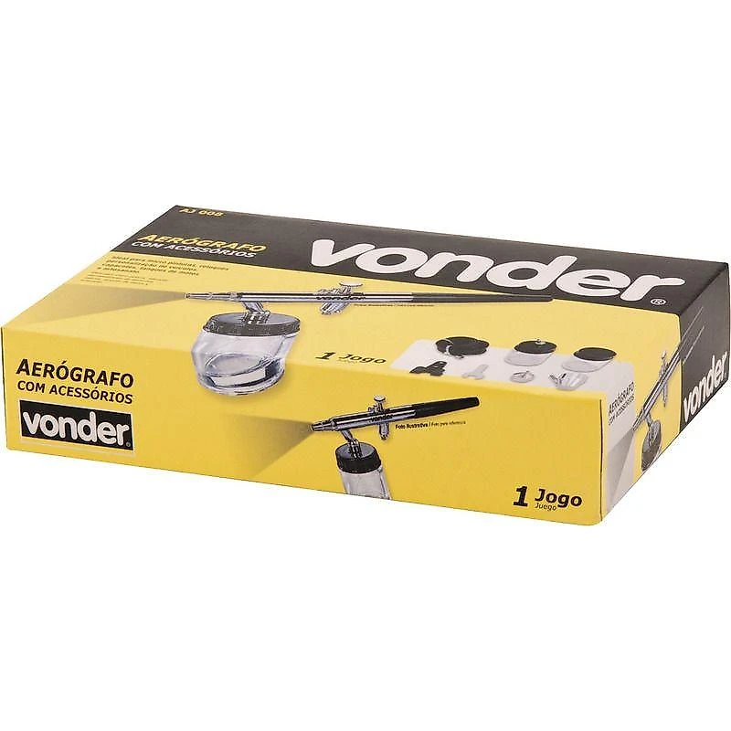 Pistola para pintura aerógrafo 0,7 pcm aj-008 vonder