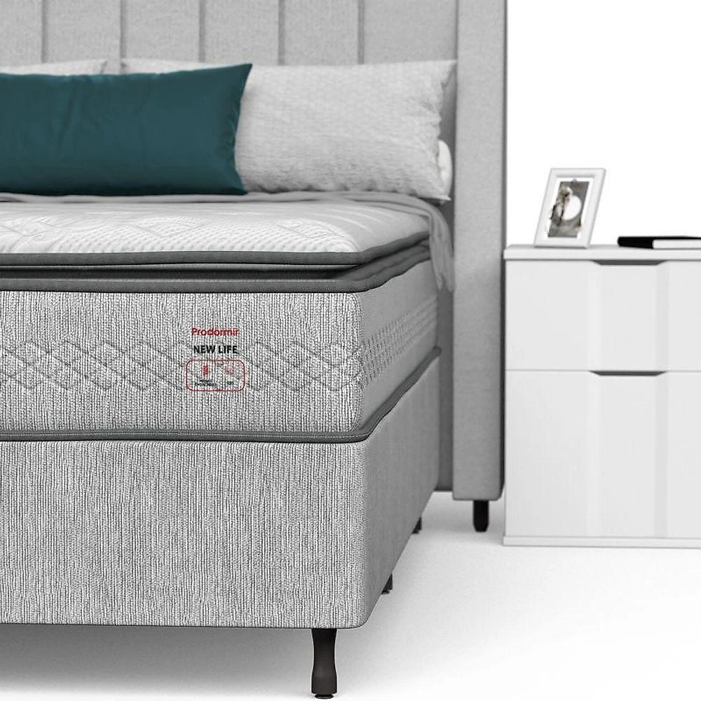 Conjunto Box Queen Mola Ensacada Prodormir New Life