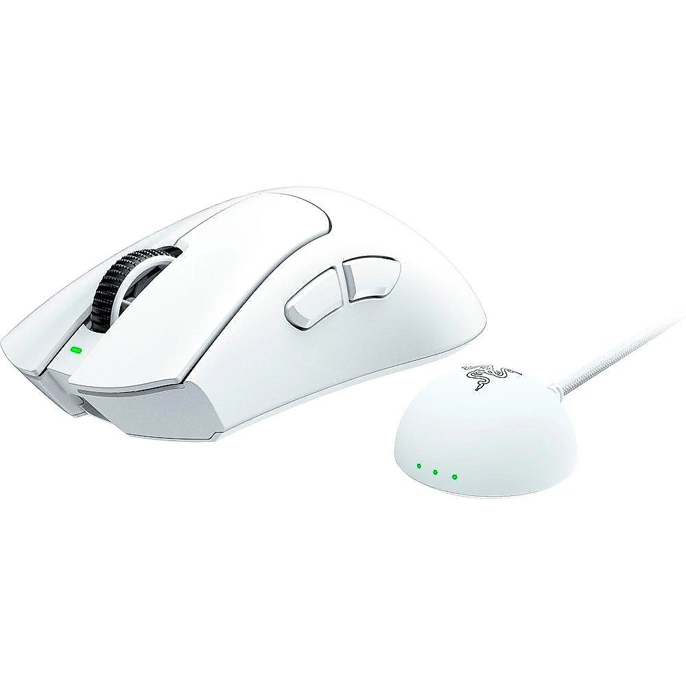 Mouse Gamer Sem Fio Razer DeathAdder V4 Pro, 35000 DPI, Ultra-Leve, Sensor Óptico Focus Pro, Branco - RZ01-05330200