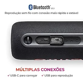 Caixa de Som Portátil Aiwa Speaker AWS-SP-04-LB 40W Bluetooth IPX5 LED Color Lights