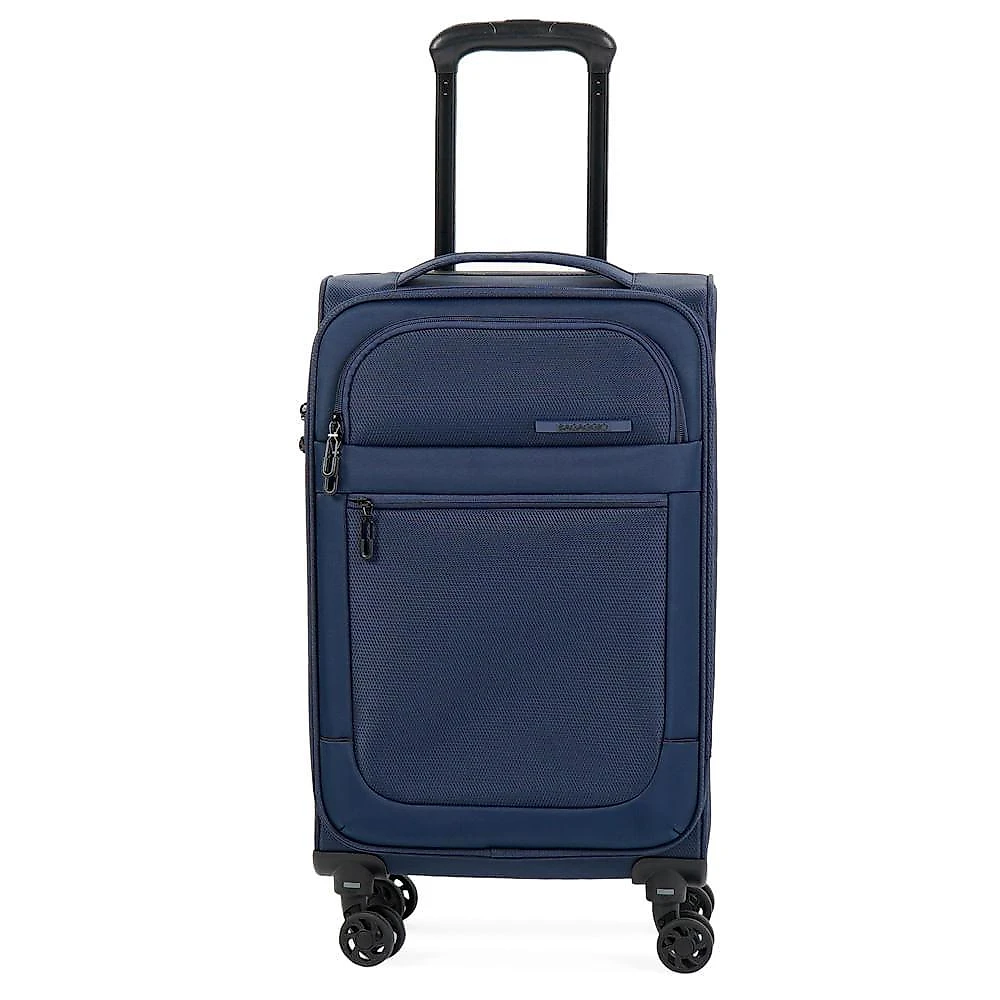 Mala de bordo 10 kg poliéster 4 rodas edimburgo azul p