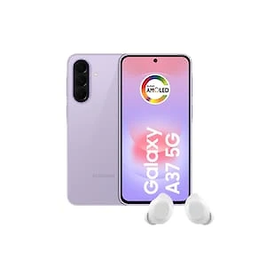 Smartphone Samsung Galaxy A37 5G Tela 6.7" 256GB Lavanda + Fone de Ouvido Buds Core Branco