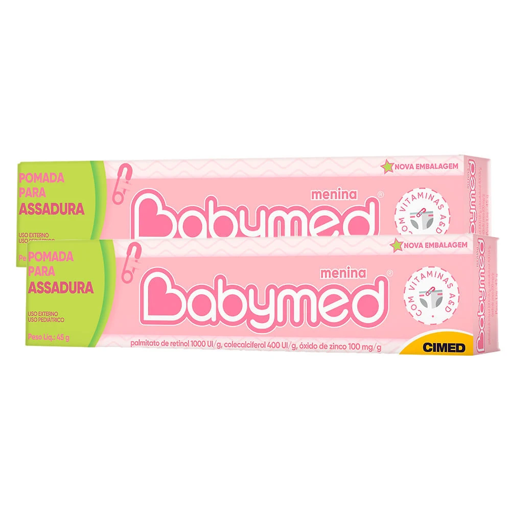 Babymed Menina Pomada Contra Assadura 45g | Kit com duas unidades