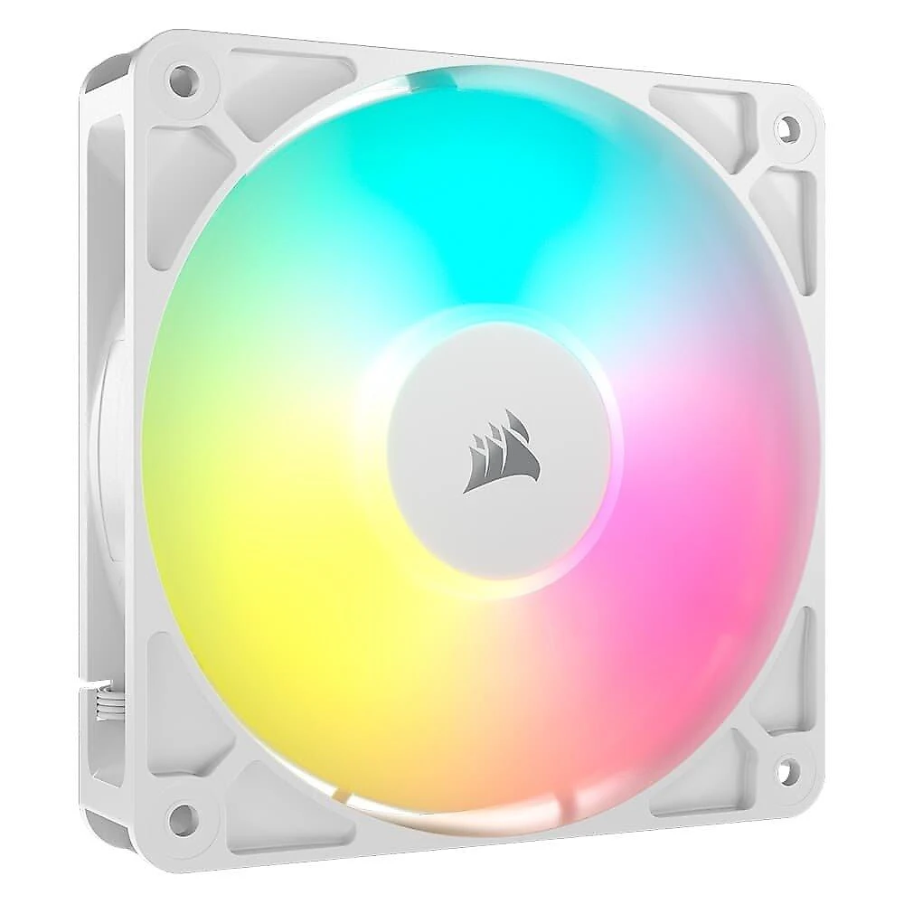 Kit com 3 Ventoinhas Corsair RS120 ARGB, 120mm, PWM, Branco - CO-9050185-WW