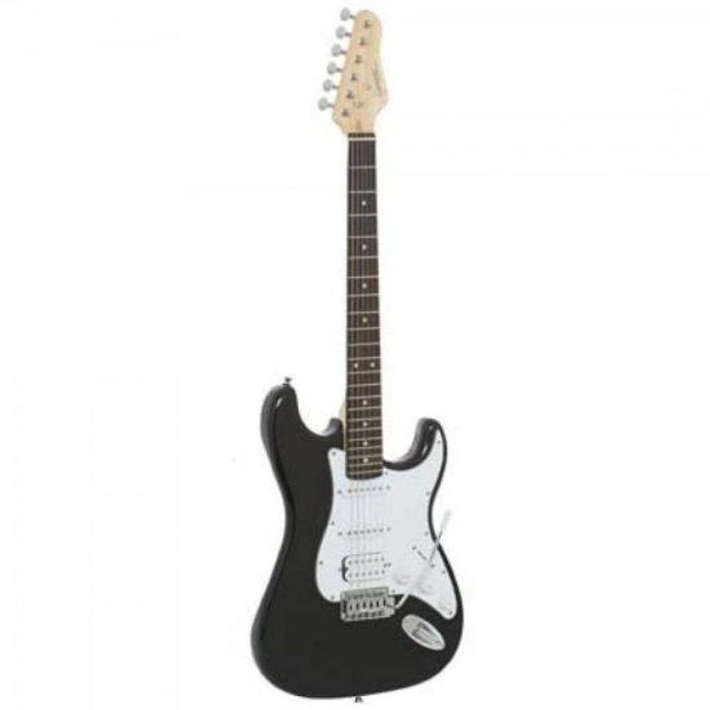 Guitarra Elétrica Strato 1h2s G-101 com Captador Humbucking e 2 Single Coils Preta Giannini