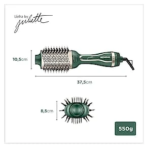 Escova Secadora Mondial by Juliette ES-Ju-02 1200W Verde Oliva - Bivolt