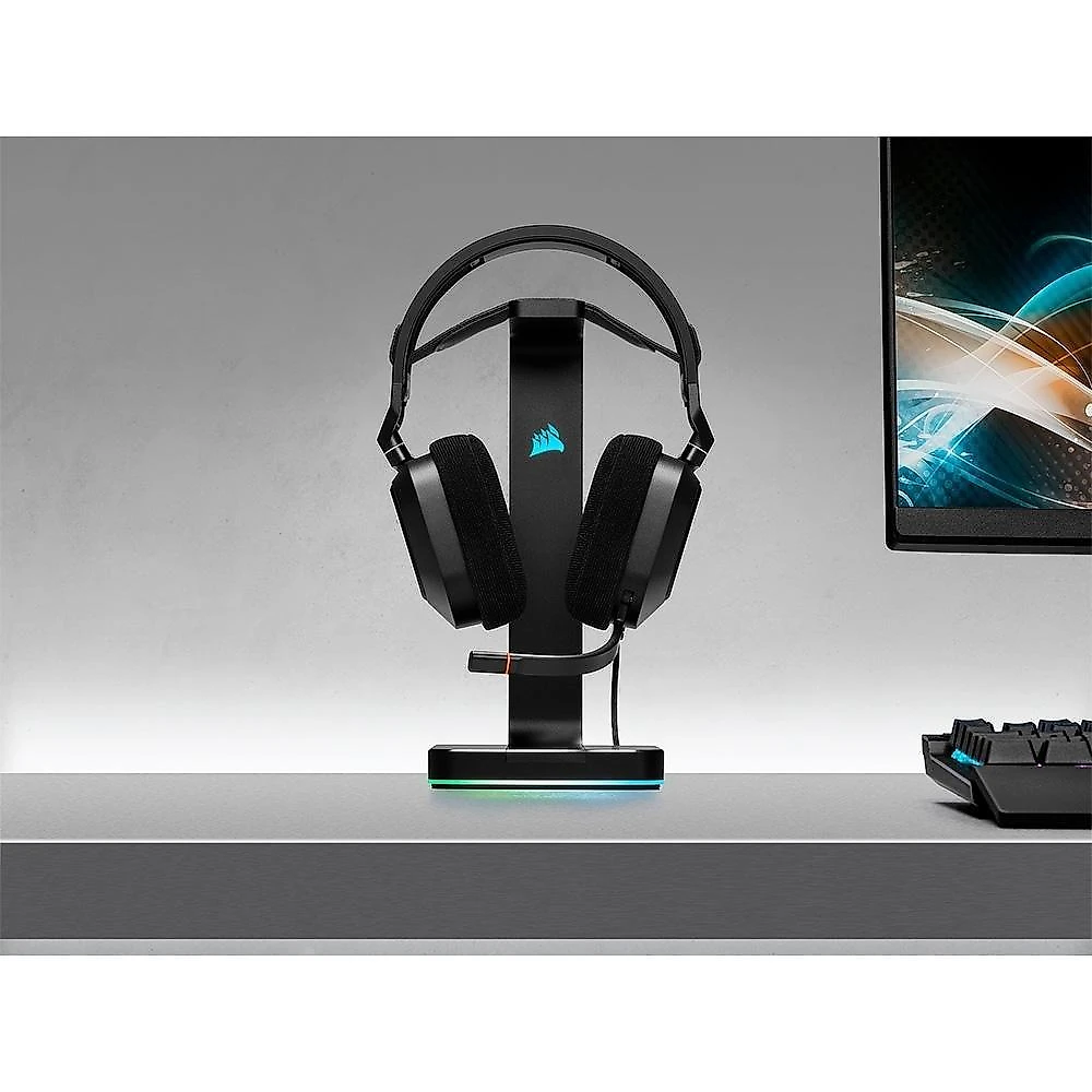 Headset Gamer Corsair HS80 Premium, RGB, Surround, Dolby 7.1, Drivers 50mm, Preto - CA-9011237-NA