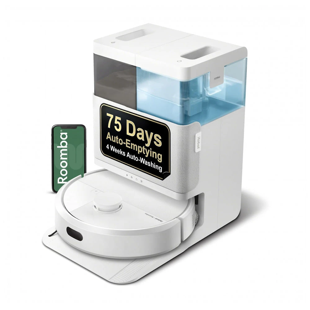 iRobot Roomba Plus 405 G185 - Robô Aspirador e Mop com AutoWash, Navegação LiDAR e Autolimpeza