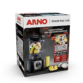 Liquidificador Arno Power Max LN65 Comfort Control 15 Velocidades 1400W - Preto 110V