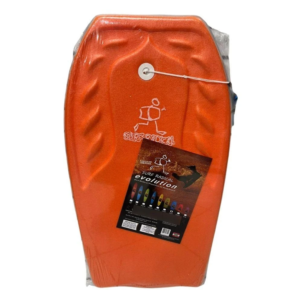 Prancha De Surf Bodyboard Surf Radical Grande Bb04 100x53 Cm Cor Laranja